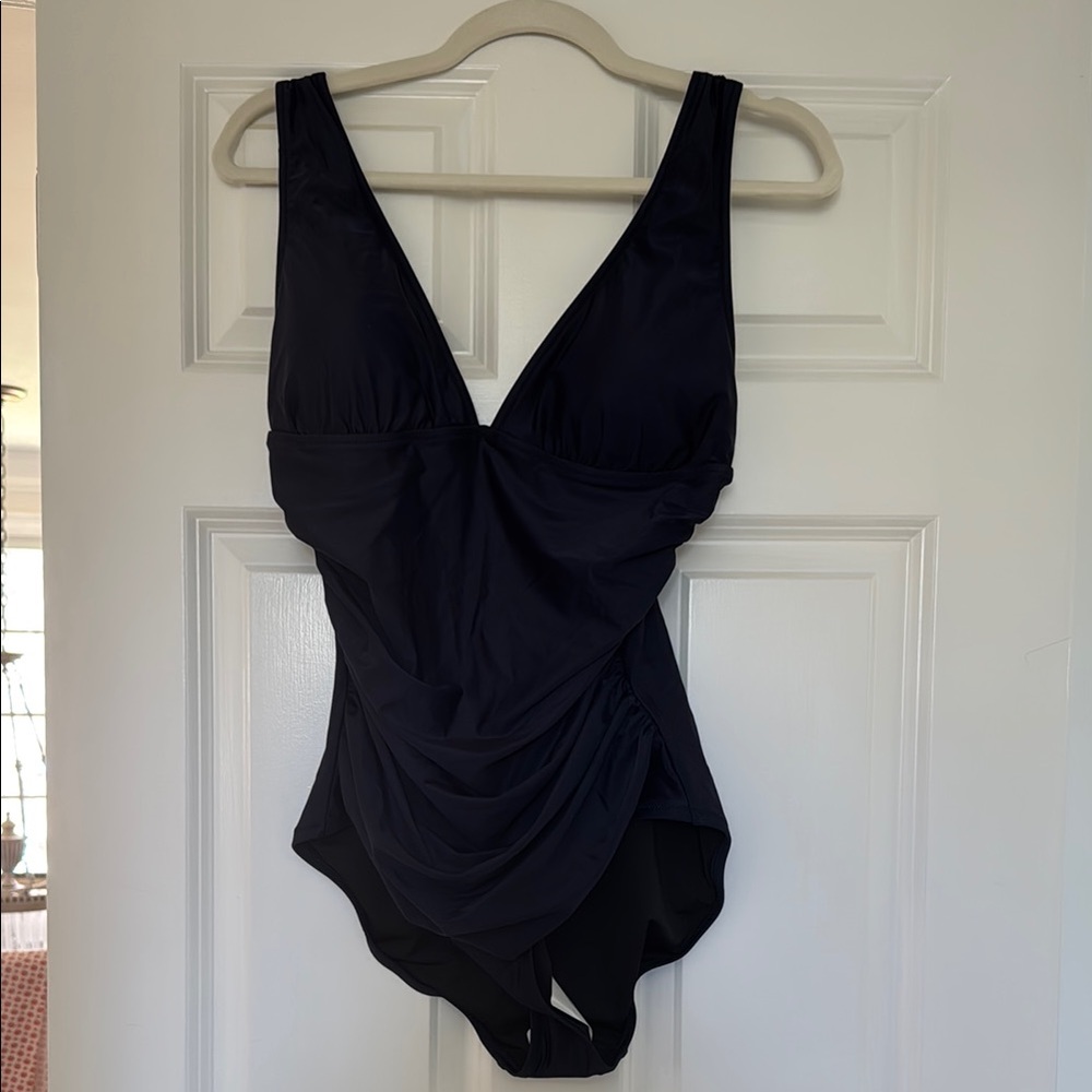 Elegant Navy One-Piece Swimsuit NWT
